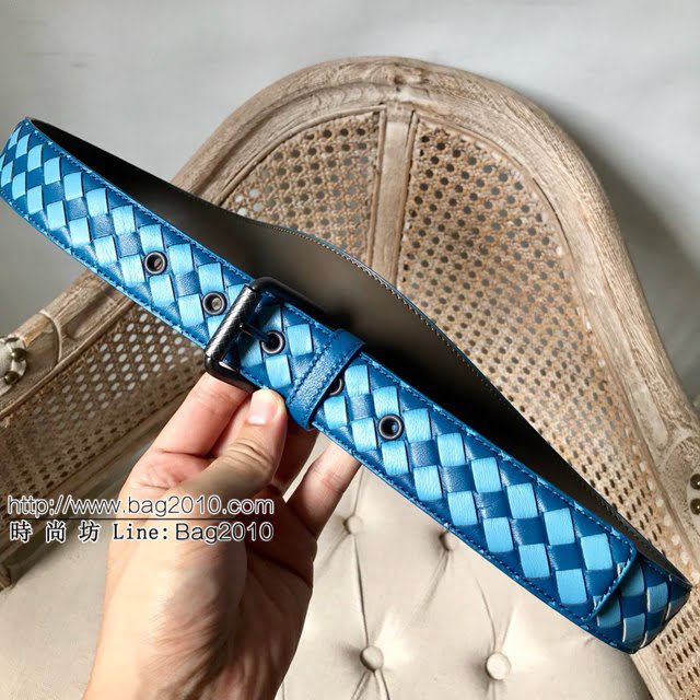 BV新品男士皮帶 寶緹嘉純手工羊皮拼色編織腰帶  jjp1522